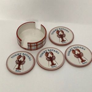 🦞 Tommy Bahama Relax Ceramic Coasters 🦞